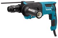 Makita HR2630TX12 230V Combihamer met verwisselbare Boorkop 17-Delige Boor- en Beitelset in Koffer