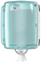 Tork Poetspapierdispenser W1, W2 Maxi Kunststof Wit, turquoise 32,8 x 30,2 x 44,7 cm