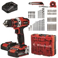 Einhell Akku-Bohrschrauber-Set TE-CD 18/40 Li +69 (2x Akku 2,0 Ah) - 4513934