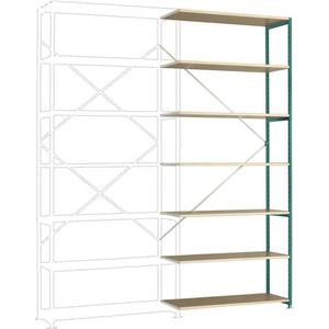 Manuflex RP1736.5021 Fachbodenregal-Anbaumodul (B x H x T) 960 x 2600 x 300mm Holzboden