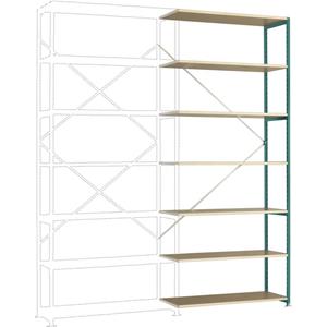 Manuflex RP1736.5021 Fachbodenregal-Anbaumodul (B x H x T) 960 x 2600 x 300mm Holzboden