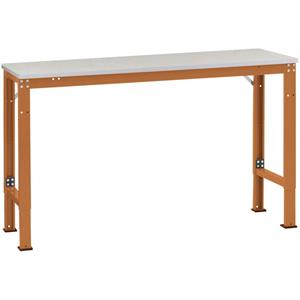 Manuflex AU8049.2001 Arbeits-Anbautisch UNIVERSAL Spezial mit PVC Dekorplatte, BxTxH = 1500 x 600 x