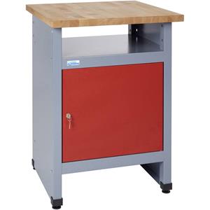 Küpper 12092 Beistelltisch mit 1 verschliebßbaren Tür rot (B x H x T) 600 x 840 x 600mm