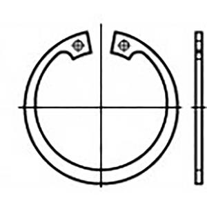 toolcraft Zekeringsringen DIN 472 Verenstaal 200 stuk(s)  TO-6855153