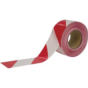 Cimco 182780 Afzetlint Afsluitband rood/wit (l x b) 100 m x 75 mm