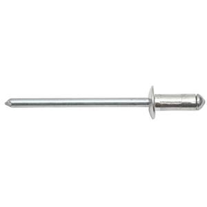 swg Flachrundniete (Ø x L) 3.2mm x 8mm Aluminium Stahl 100St.