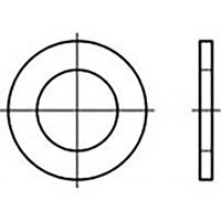 toolcraft Onderlegringen 15 mm 24 mm Staal Verzinkt 100 stuk(s)  TO-6854688