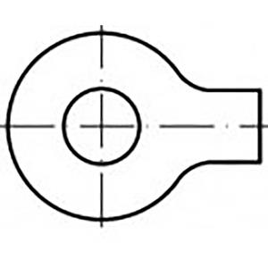 toolcraft Unterlegscheiben mit Lappen 34mm 68mm Stahl verzinkt 50 St. TO-6853527