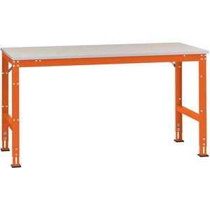 Manuflex AU4049.2001 Arbeits-Grundtisch UNIVERSAL Standard mit PVC Dekorplatte, BxTxH = 1500x600x760