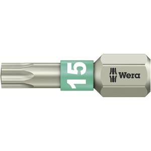 wera 3867/1 TS TX 15 X 25 MM Torx-bit T 15 RVS D 6.3 1 stuk(s)