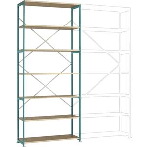 Manuflex RP1627.5021 Magazijnstelling basismodule (b x h x d) 1250 x 2000 x 500 mm Hout