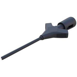skshirschmann SKS Hirschmann Micro-KLEPS Krokodilklemme Steckanschluss 0.64mm CAT I Schwarz