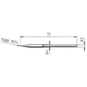 Ersa 212 BD LF Lötspitze Bleistiftform Spitzen-Größe 0.4mm Inhalt 1St.