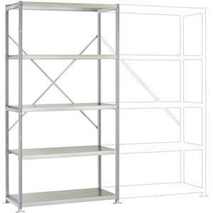 Manuflex RP1018.9006 Fachbodenregal-Grundmodul (B x H x T) 1030 x 2000 x 400mm Stahlboden