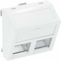 obobettermann Abdeckung Datentechnikträger (B x H x T) 45 x 45 x 26mm 1 St. Grau