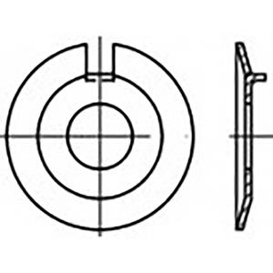 toolcraft Unterlegscheiben mit Außennase 8.4mm 22mm Edelstahl V2A A2 50 St. TO-6854619