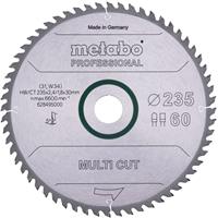 metabo 628495000 Cirkelzaagblad 235 x 30 x 2.4 mm Aantal tanden: 60 1 stuk(s)