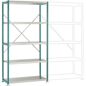 Manuflex RP1022.5021 Fachbodenregal-Grundmodul (B x H x T) 1030 x 2000 x 400mm Stahlboden