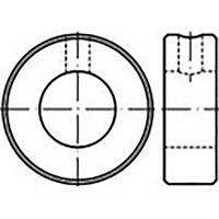 toolcraft Stelringen DIN 705 Staal 1 stuk(s)  TO-6855783