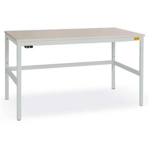 Manuflex LC1908.7035 ESD-Arbeitstisch CANTOLAB Standard mit Melaminplatte, BxTxH = 1200 x 800 x 765-
