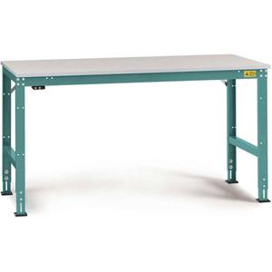 Manuflex LU4003.5021 ESD-Arbeitstisch UNIVERSAL Standard Grundtisch mit Kautschukplatte, BxTxH = 100