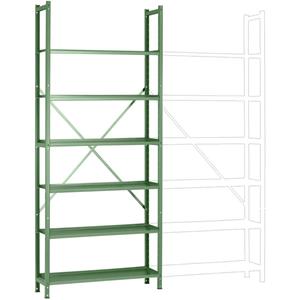 Manuflex RA3161.6011 Magazijnstelling basismodule (b x h x d) 1280 x 3000 x 700 mm Staalbodem