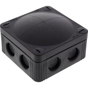 Wiska 10060580 Abzweigkasten (L x B x H) 85 x 85 x 51mm Schwarz (RAL 9005) IP66/IP67 1St.