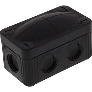 Wiska 10109572 Abzweigkasten (L x B x H) 85 x 49 x 51mm Schwarz (RAL 9005) IP66/IP67 1St.