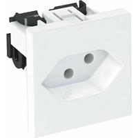 obobettermann Geräteeinsatz Steckdose (B x H x T) 45 x 45 x 39.5mm 1 St. Weiß