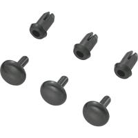 trucomponents TRU COMPONENTS TC-SRR-355K203 Spreizniete Loch-Ø 3mm Schwarz 1000St.