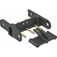 obobettermann Montagezubehör (B x H) 40mm x 40mm 10 St. Schwarz