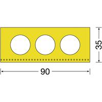 Moravia MORION-Rampenfender gelb (L x B) 1000mm x 90mm