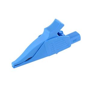 stäubli XDK-1033/I-2 Sicherheits-Abgreifklemme Steckanschluss 4mm CAT IV Blau