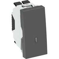 obobettermann Geräteeinbaukanal Wechselschalter (B x H x T) 22 x 45 x 36mm 1 St. Grau