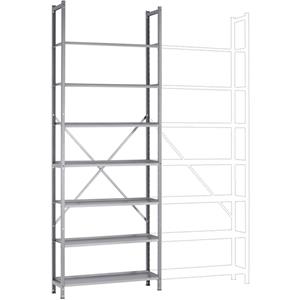 Manuflex RA3171.9006 Fachbodenregal-Grundmodul (B x H x T) 1250 x 3000 x 700mm Stahlboden