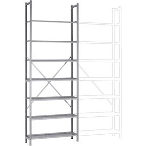 Manuflex RA3171.9006 Fachbodenregal-Grundmodul (B x H x T) 1250 x 3000 x 700mm Stahlboden