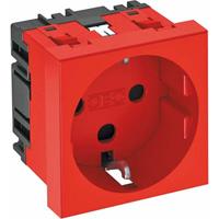 obobettermann Geräteeinsatz Steckdose (B x H x T) 45 x 45 x 42mm 1 St. Rot