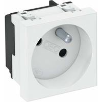 obobettermann Geräteeinsatz Steckdose (B x H x T) 45 x 45 x 39mm 1 St. Weiß