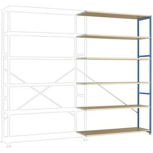 Manuflex RP1444.5012 Fachbodenregal-Anbaumodul (B x H x T) 1500 x 2000 x 600mm Holzboden