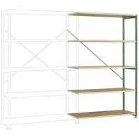 Manuflex RP1129.6011 Fachbodenregal-Anbaumodul (B x H x T) 960 x 1900 x 300mm Holzboden