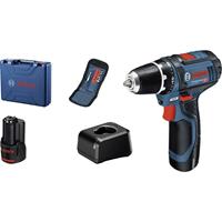 Bosch GSR 12V-15 -Akku-Bohrmaschine 12V inkl. 2. Akku, inkl. Koffer