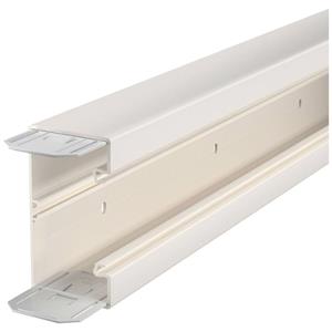 obobettermann Geräteeinbaukanal (L x B) 2000mm x 130mm 1 St. Creme-Weiß