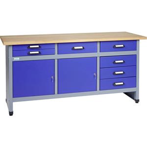 Küpper 12277 Werkbank ultramarinblau (B x H x T) 1700 x 840 x 600mm