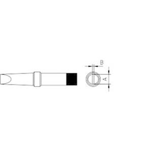 Weller 4PTC8-1 Lötspitze Flachform Spitzen-Größe 3.2mm Inhalt 1St.