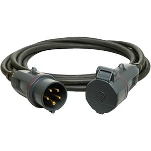 waltherwerke Walther Werke 39100502100100 Strom Verlängerungskabel 16A Schwarz 10.00m