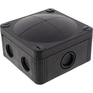 Wiska 10105601 Abzweigkasten (L x B x H) 95 x 95 x 60mm Schwarz (RAL 9005) IP66/IP67 1St.