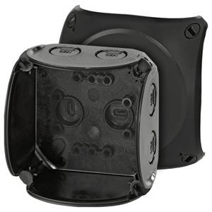 Hensel 62000042 Abzweigkasten (L x B x H) 62 x 93 x 93mm Schwarz IP66, IP67, IP69 1St.