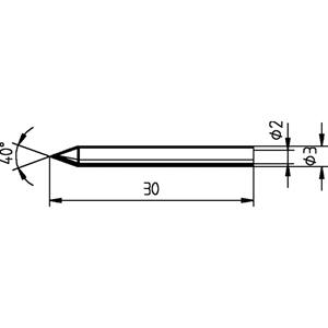 ersa 012 BD Soldeerpunt Potloodvorm Grootte soldeerpunt 0.3 mm Inhoud: 1 stuk(s)