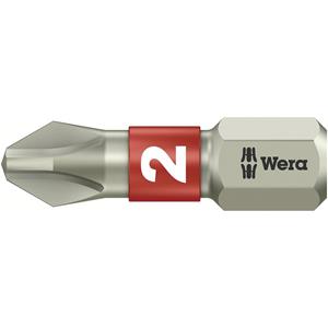 Wera 3851/1 TS PH 2 X 25MM Kreuzschlitz-Bit PH 2 Edelstahl D 6.3