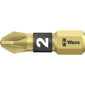 Wera 855/1 BDC PZ 2 X 25 Kreuzschlitz-Bit PZ 2 Werkzeugstahl diamantbeschichtet D 6.3